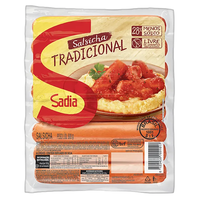 Sals. Sadia Trad. C/16 500g