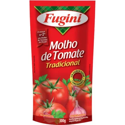 Molho de Tomate Tradicional Fugini Sachê 300g