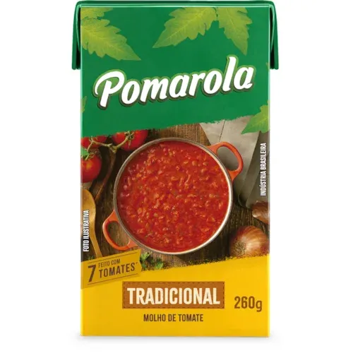 Molho de Tomate Tradicional Pomarola 260g